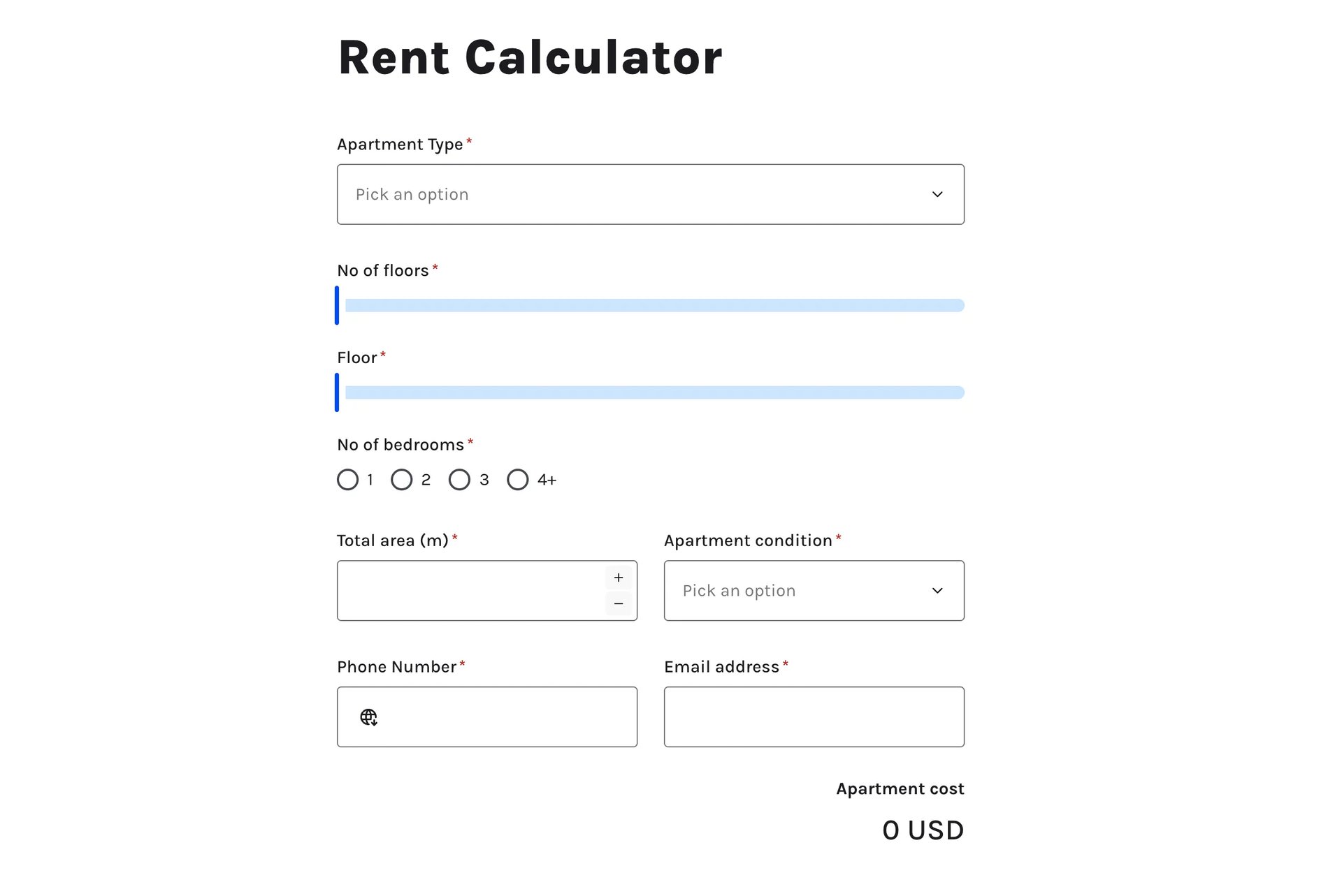 Rent Calculator