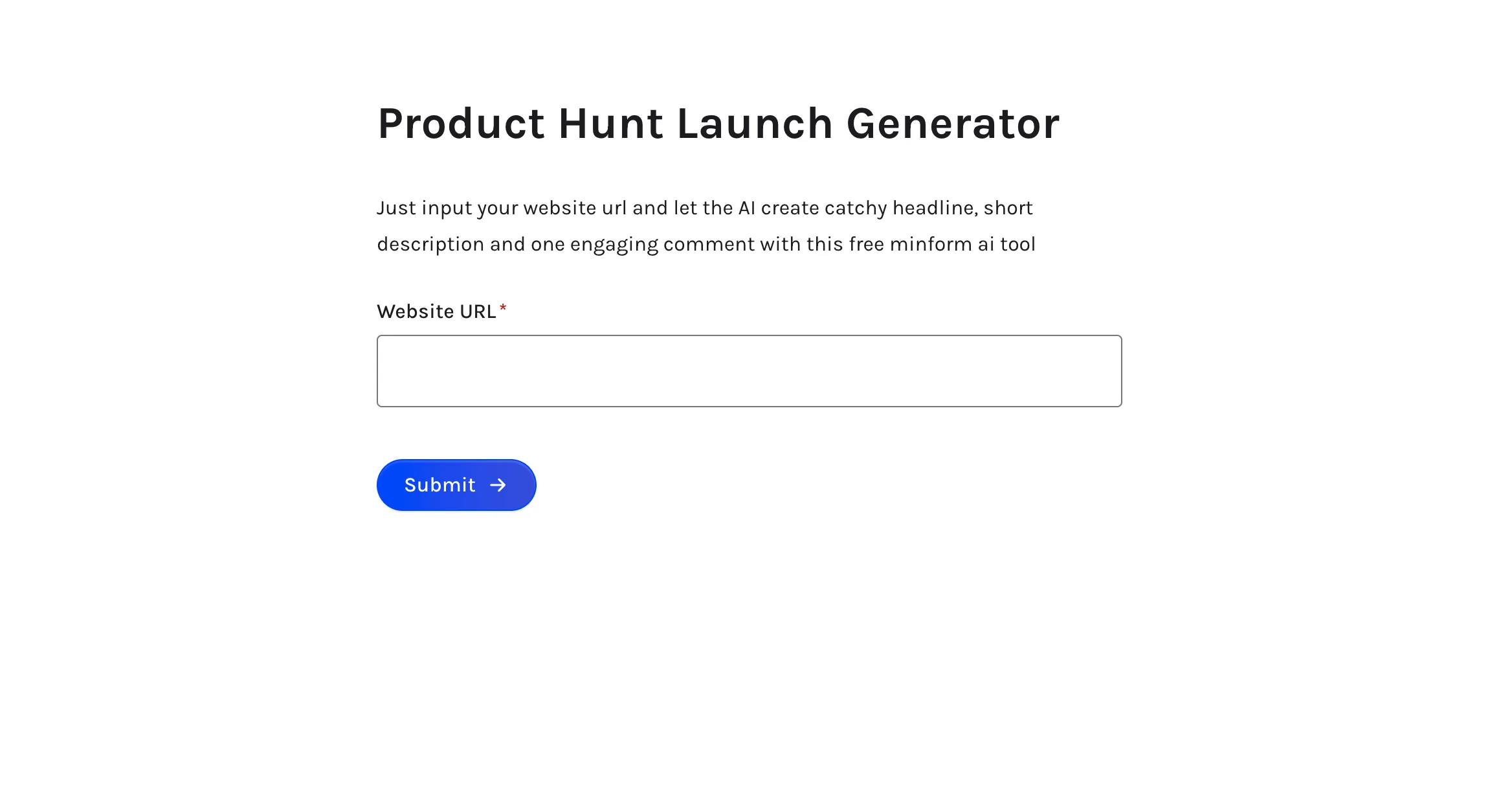 Product Hunt Launch Generator
