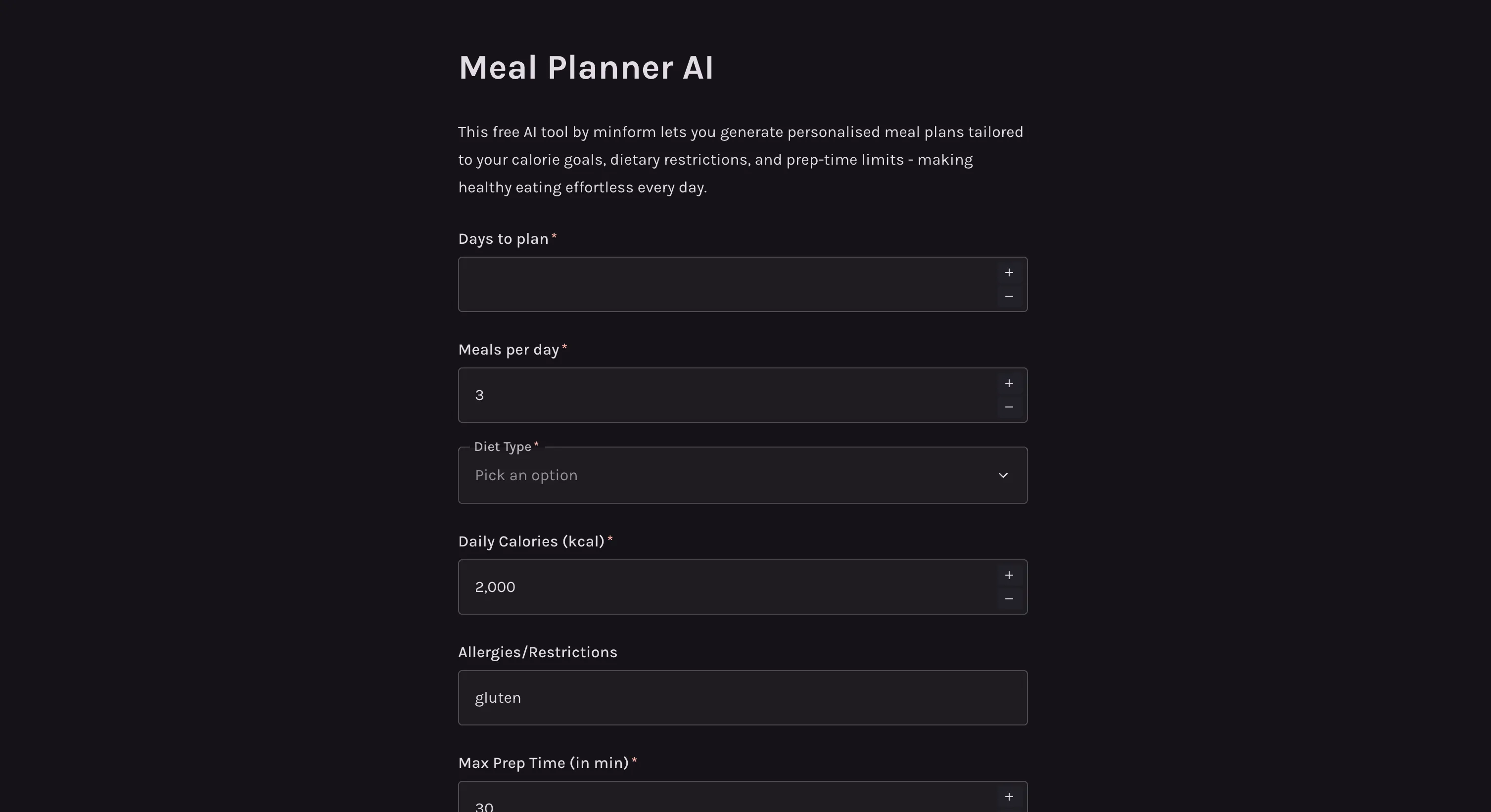 Meal Planner AI
